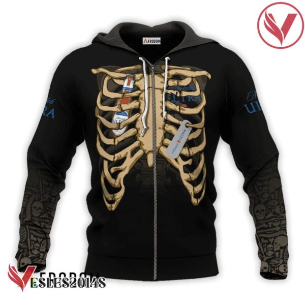 Michelob ULTRA Skeleton Ribcage Hoodie & Zip Hoodie - Vesles2014S 2