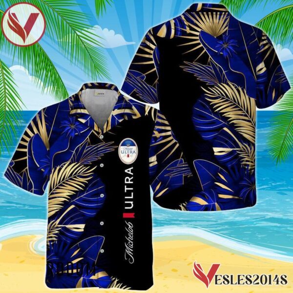 Michelob ULTRA Tropical Palm Hawaiian Shirt, Best Summer Gifts For Fans - Vesles2014S