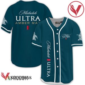 Michelob Ultra Amber Max Teal Baseball Jersey, Perfect Gifts For Fans - Vesles2014S