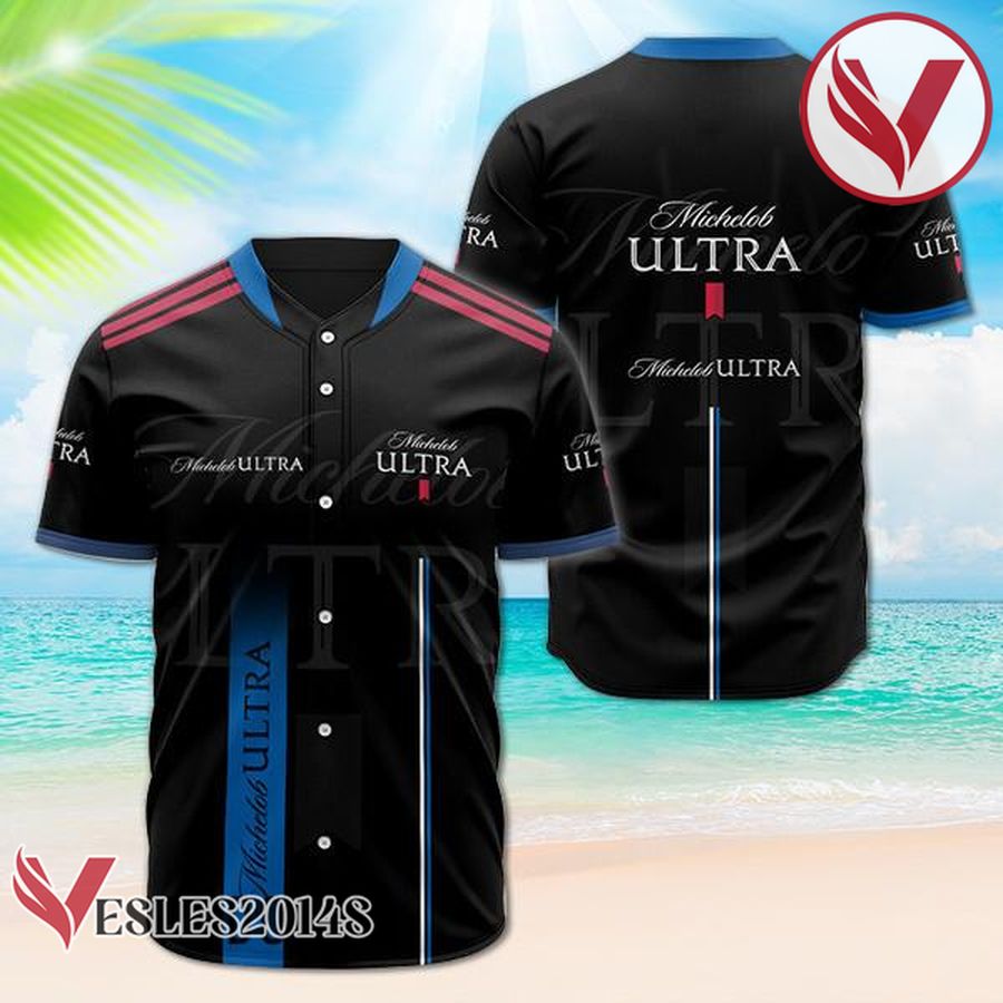 Michelob Ultra Black Label Logo Baseball Jersey, Perfect Gifts For Fans - Vesles2014S