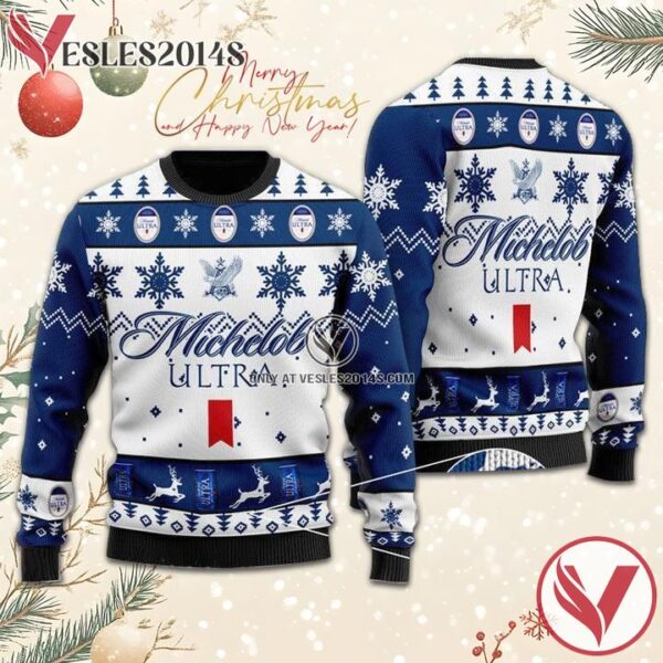 Michelob Ultra Christmas Sweater, Unique Winter Outfits For Fans - Vesles2014S  1
