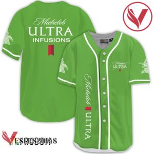 Michelob Ultra Infusions Light Green Baseball Jersey, Perfect Gifts For Fans - Vesles2014S