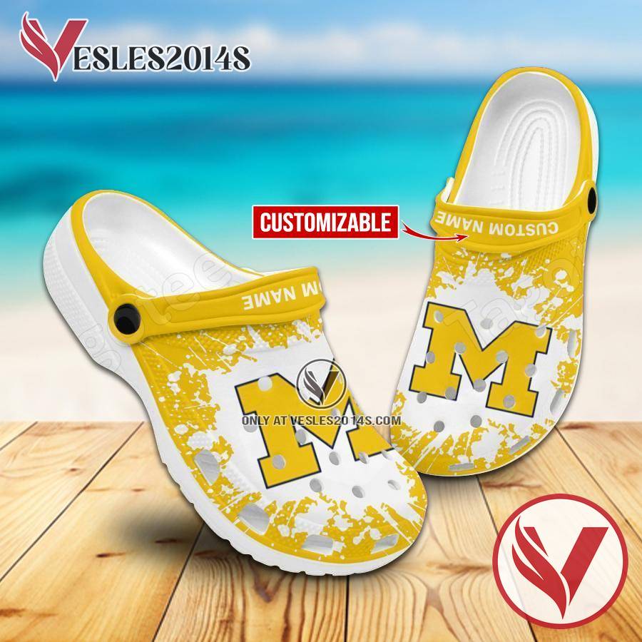 Michigan Logo Custom Crocs Shoes For Men And Women, Unique Clogs Shoes For Fans - Vesles2014S