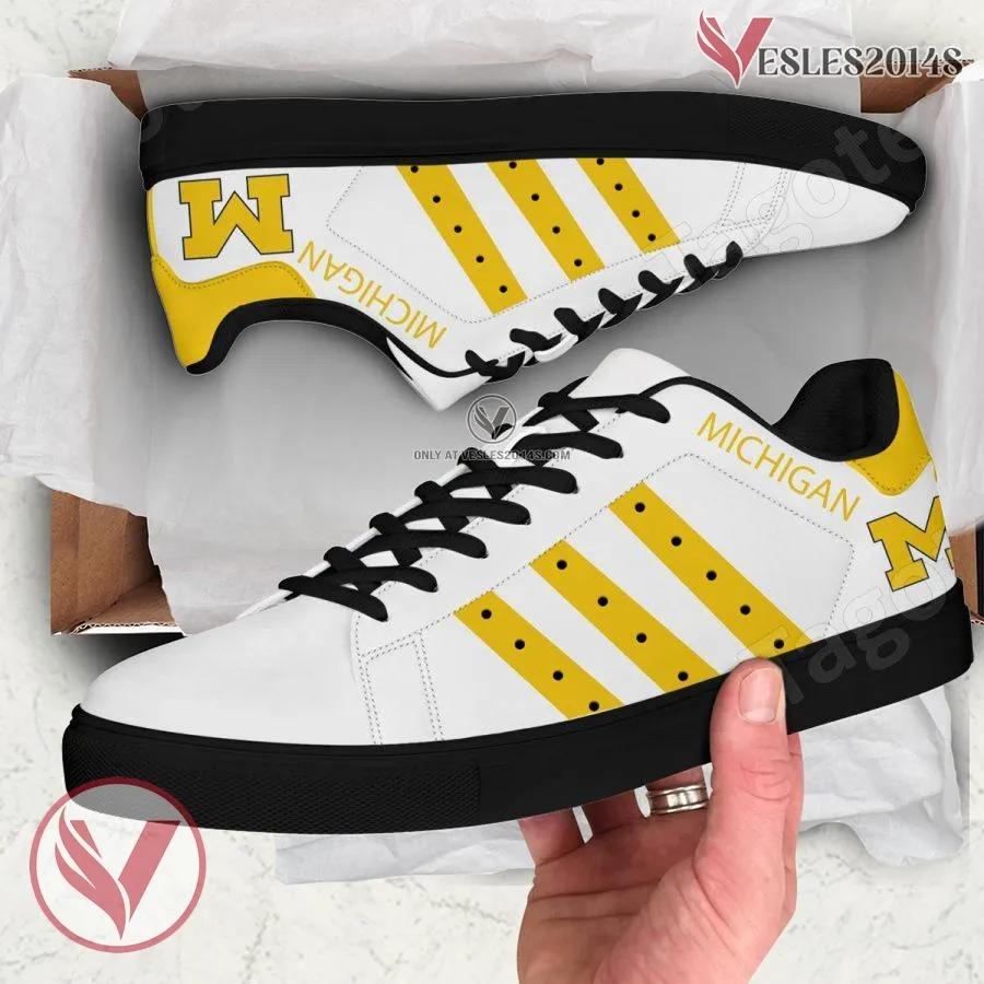 Michigan NCAA Stan Smith Shoes For Men And Womens - Vesles2014s 1