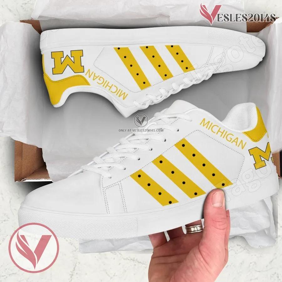 Michigan NCAA Stan Smith Shoes For Men And Womens - Vesles2014s