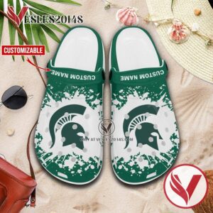 Michigan State Logo Custom Crocs Shoes For Men And Women, Unique Clogs Shoes For Fans - Vesles2014S 1