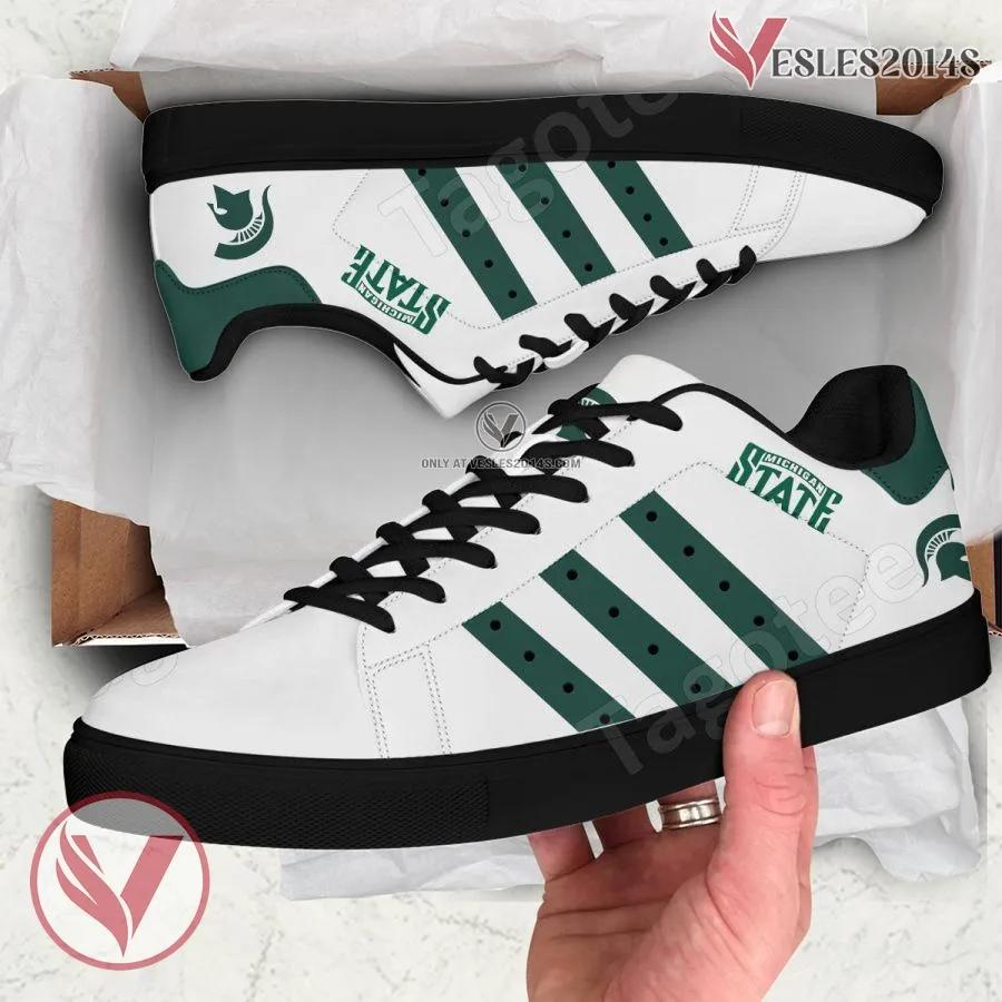 Michigan State Spartans Print Stan Smith Shoes, Best Sneaker For Fans - Vesles2014s