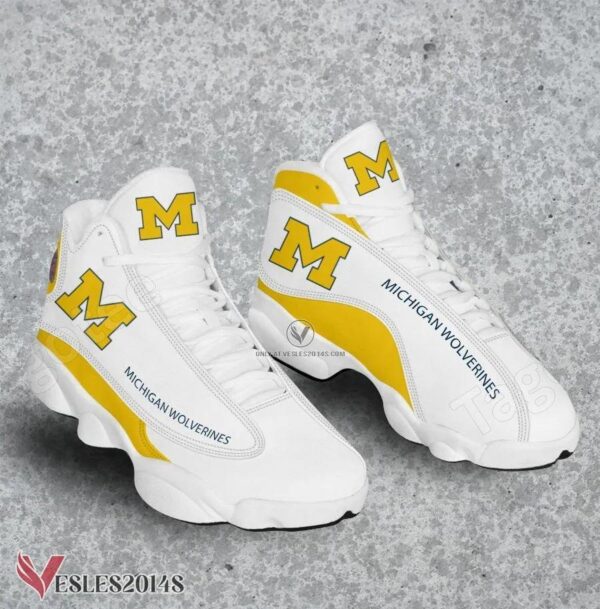 Michigan Wolverines Club Air Jordan 13 Shoes, Best Sneaker Gifts For Fans - Vesles2014s