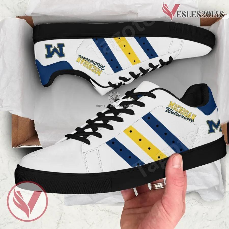 Michigan Wolverines Print Stan Smith Shoes, Best Sneaker For Fans - Vesles2014s