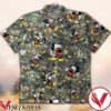 Mickey And Starbucks Coffee Yellow Flower Hawaiian Shirt, Unique Gifts For Friends - Vesles2014S 1