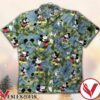 Mickey And Starbucks With Blue Flower Camo Hawaiian Shirt, Unique Gifts For Friends - Vesles2014S 1