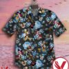Mickey Donald And Goofy Blue Flowers Hawaiian Shirt, Unique Gifts For Friends - Vesles2014S 1