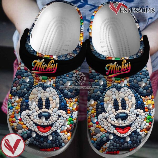 Mickey Mouse Cartoon Crocs Crocband Clogs Shoes Comfortable For Men Women and Kids, Unique Gift From  Vesles2014S