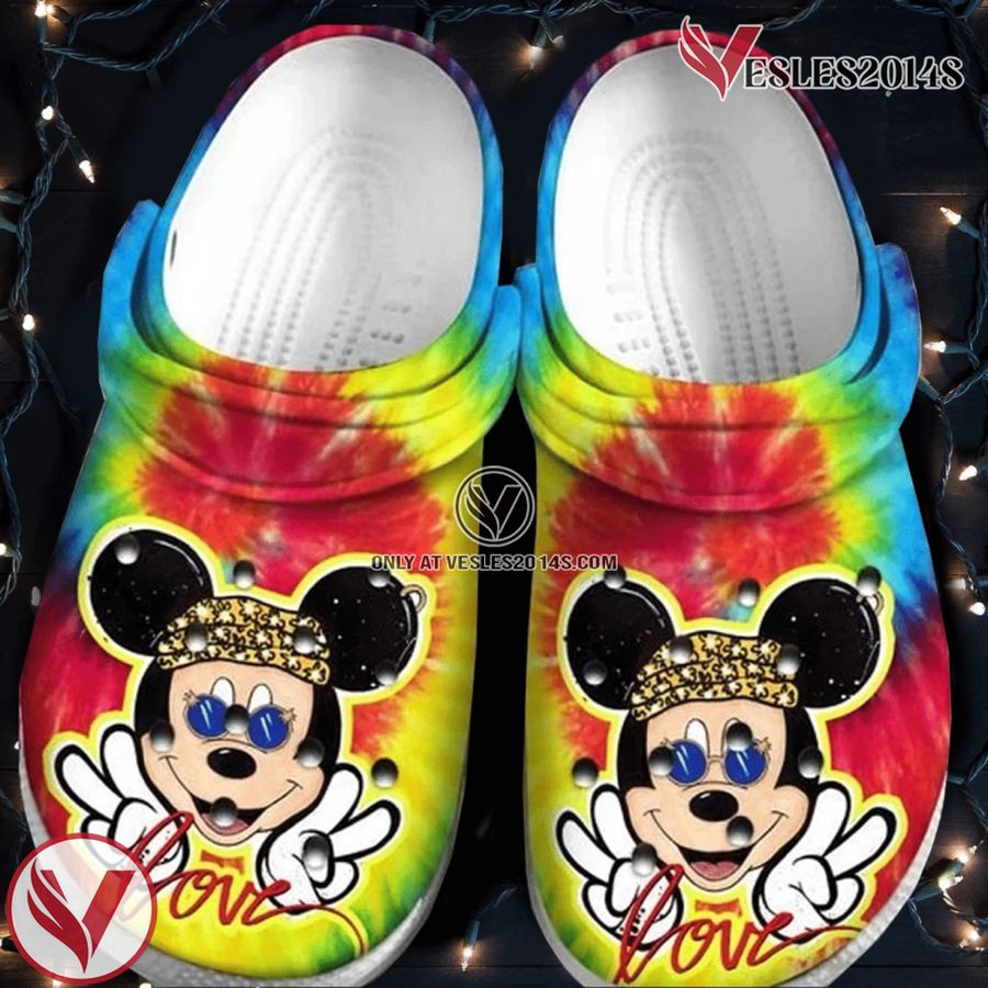 Mickey Mouse Crocs Clog Shoes Style 42, Unique Gift From Vesles2014S