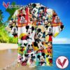 Mickey Mouse Face Collage Art Casual Hawaiian Shirt, Best Gifts For Summer Vesles2014S
