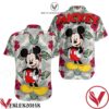 Mickey Mouse Green Floral Disney Hawaiian Shirt, Unique Gifts For Friends - Vesles2014S 1