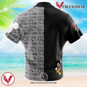 Mickey Mouse Hawaiian Button Up Shirt, Perfect Gifts For Anime Lovers - Vesles2014S 1