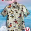 Mickey Mouse Hawaiian II Graphic Print Short Sleeve Hawaiian Casual Shirt Vesles2014S