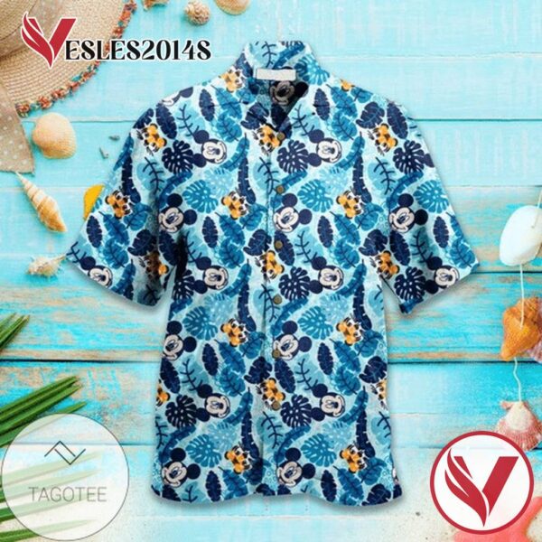 Mickey Mouse Hawaiian IV Graphic Print Short Sleeve Hawaiian Casual Shirt Vesles2014S 1