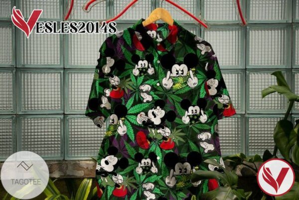 Mickey Mouse Movies Disney 2 For Men And Women Graphic Print Short Sleeve Hawaiian Casual Shirt Vesles2014S 1