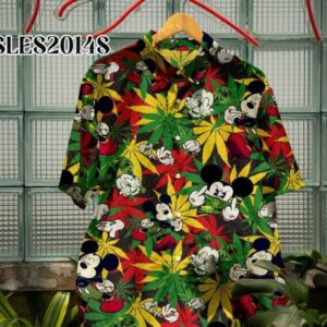 Mickey Mouse Movies Disney 3 For Men And Women Graphic Print Short Sleeve Hawaiian Casual Shirt Vesles2014S 1