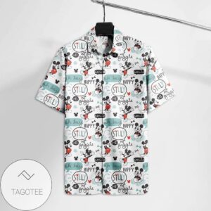 Mickey Mouse Oh Boy Happy Silly Movies Disney For men And Women Graphic Print Short Sleeve Hawaiian Casual Shirt Vesles2014S 1