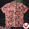 Mickey Playing With Butterfly Pink Hawaiian Shirt, Unique Gifts For Friends - Vesles2014S 1