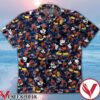 Mickey Red Hibiscus Blue Camo Hawaiian Shirt, Unique Gifts For Friends - Vesles2014S 1