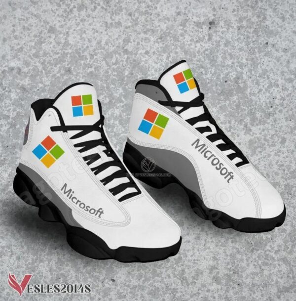 Microsoft Logo Air Jordan 13 Shoes, Best Sneaker Gifts For Fans - Vesles2014s 1