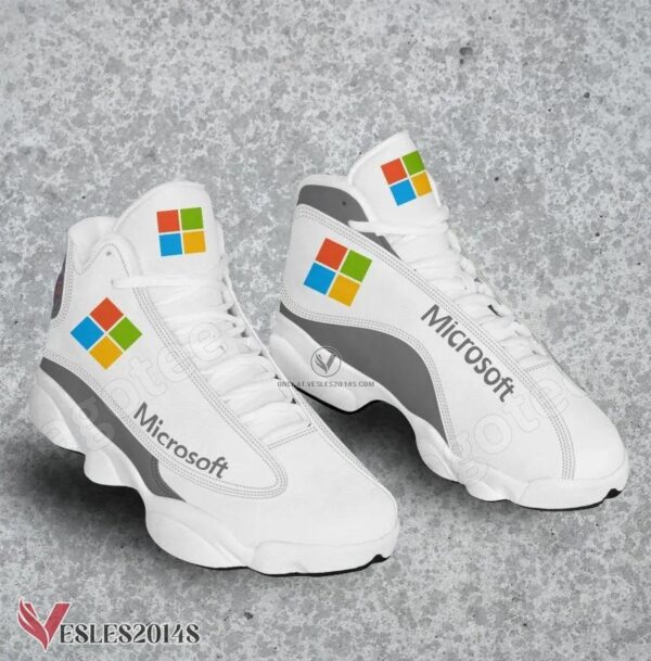Microsoft Logo Air Jordan 13 Shoes, Best Sneaker Gifts For Fans - Vesles2014s