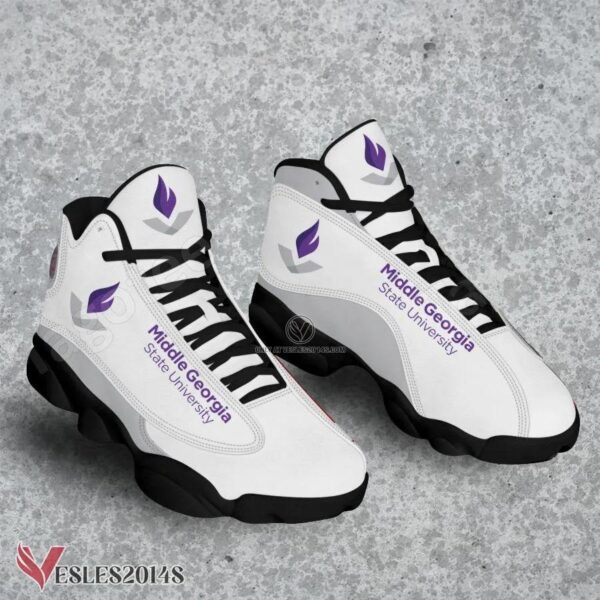 Middle Georgia State University Logo Air Jordan 13 Shoes, Best Sneaker Gifts For Fans - Vesles2014s