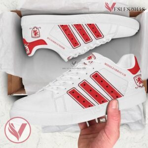 Middlesbrough Print Stan Smith Shoes, Best Sneaker For Fans - Vesles2014s 1