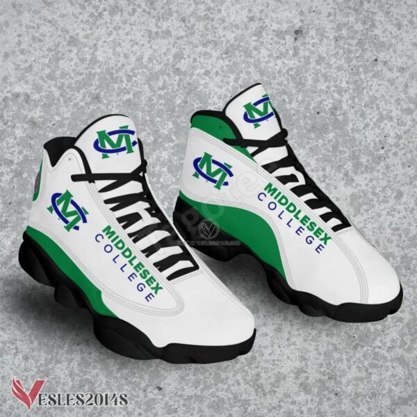 Middlesex College Logo Air Jordan 13 Shoes, Best Sneaker Gifts For Fans - Vesles2014s