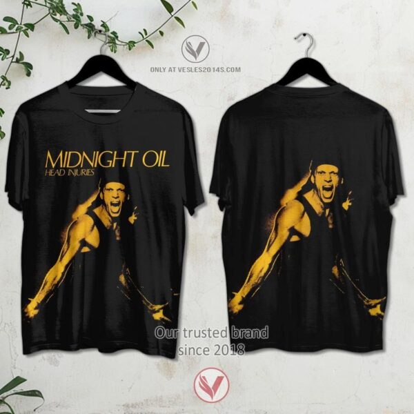 Midnight Oil Head Injuries Album 3D Shirt – LIMITED EDITION