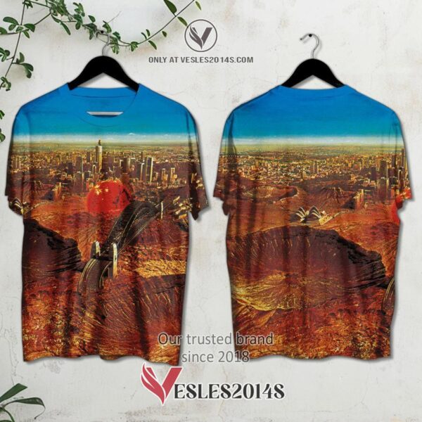 Midnight Oil-Red Sails in the Sunset Album 3D Shirt, Unique Gifts For Music Lovers - Vesles2014S