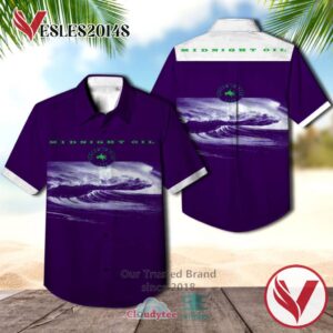 Midnight Oil Scream in Blue Live Casual Hawaiian Shirt, Best Gifts For Summer Vesles2014S