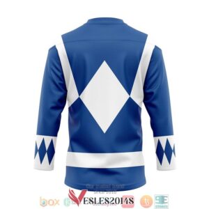 Mighty Morphian Blue Power Rangers Hockey Jersey Shirt, Trending Gifts For Fans - Vesles2014s 1
