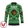 Mighty Morphin Green Power Ranger Ugly Christmas Custom Hockey Jersey, Trending Gifts For Fans - Vesles2014s