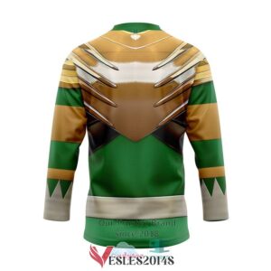 Mighty Morphin Green Power Rangers Hockey Jersey, Trending Gifts For Fans - Vesles2014s 1