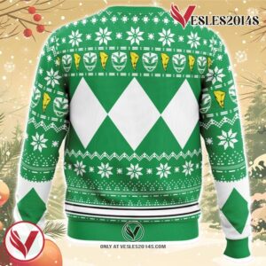 Mighty Morphin Green Ranger Power Rangers Ugly Christmas Sweater, Unique Christmas Gift For Fans - Vesles2014S 1