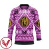 Mighty Morphin Pink Power Ranger Ugly Christmas Custom Hockey Jersey, Trending Gifts For Fans - Vesles2014s