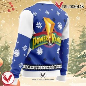 Mighty Morphin Power Rangers Blue Ugly Christmas Sweater, Unique Christmas Gift For Fans - Vesles2014S 2