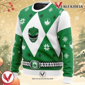 Mighty Morphin Power Rangers Green Ugly Christmas Sweater, Unique Christmas Gift For Fans - Vesles2014S 1