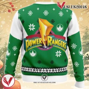 Mighty Morphin Power Rangers Green Ugly Christmas Sweater, Unique Christmas Gift For Fans - Vesles2014S 3