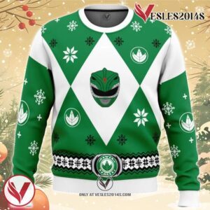 Mighty Morphin Power Rangers Green Ugly Christmas Sweater, Unique Christmas Gift For Fans - Vesles2014S