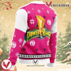 Mighty Morphin Power Rangers Pink Ugly Christmas Sweater, Unique Christmas Gift For Fans - Vesles2014S 2