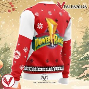 Mighty Morphin Power Rangers Red Ugly Christmas Sweater, Unique Christmas Gift For Fans - Vesles2014S 2