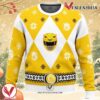 Mighty Morphin Power Rangers Yellow Ugly Christmas Sweater, Unique Christmas Gift For Fans - Vesles2014S