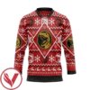 Mighty Morphin Red Power Ranger Ugly Christmas Custom Hockey Jersey, Trending Gifts For Fans - Vesles2014s