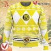 Mighty Morphin Yellow Ranger Power Rangers Ugly Christmas Sweater, Unique Christmas Gift For Fans - Vesles2014S